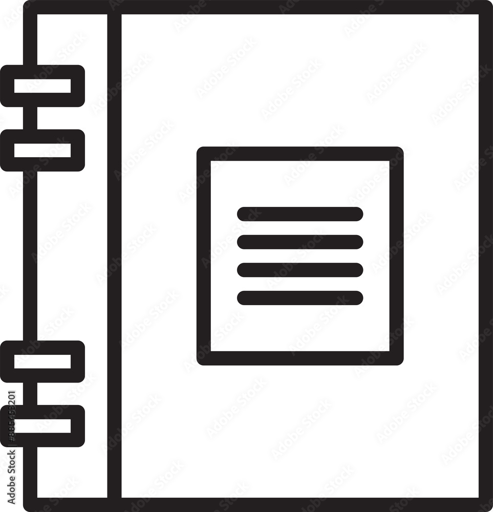 Notebook Line Icon Notebook Line Icon