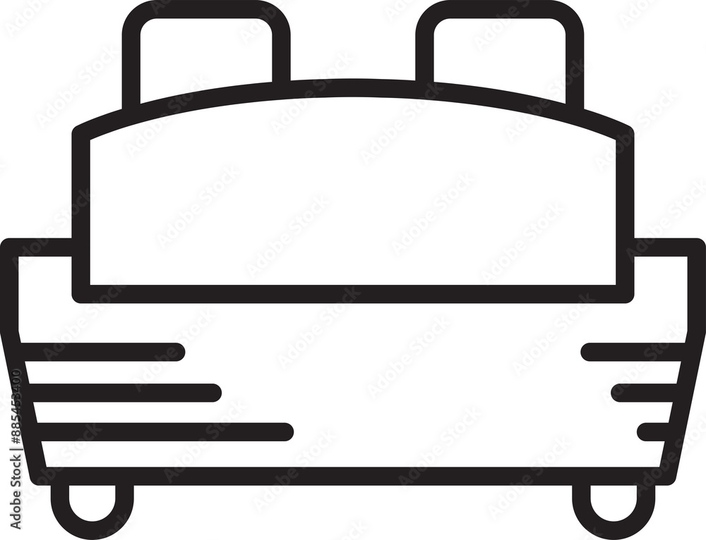 Bed Line Icon Bed Line Icon