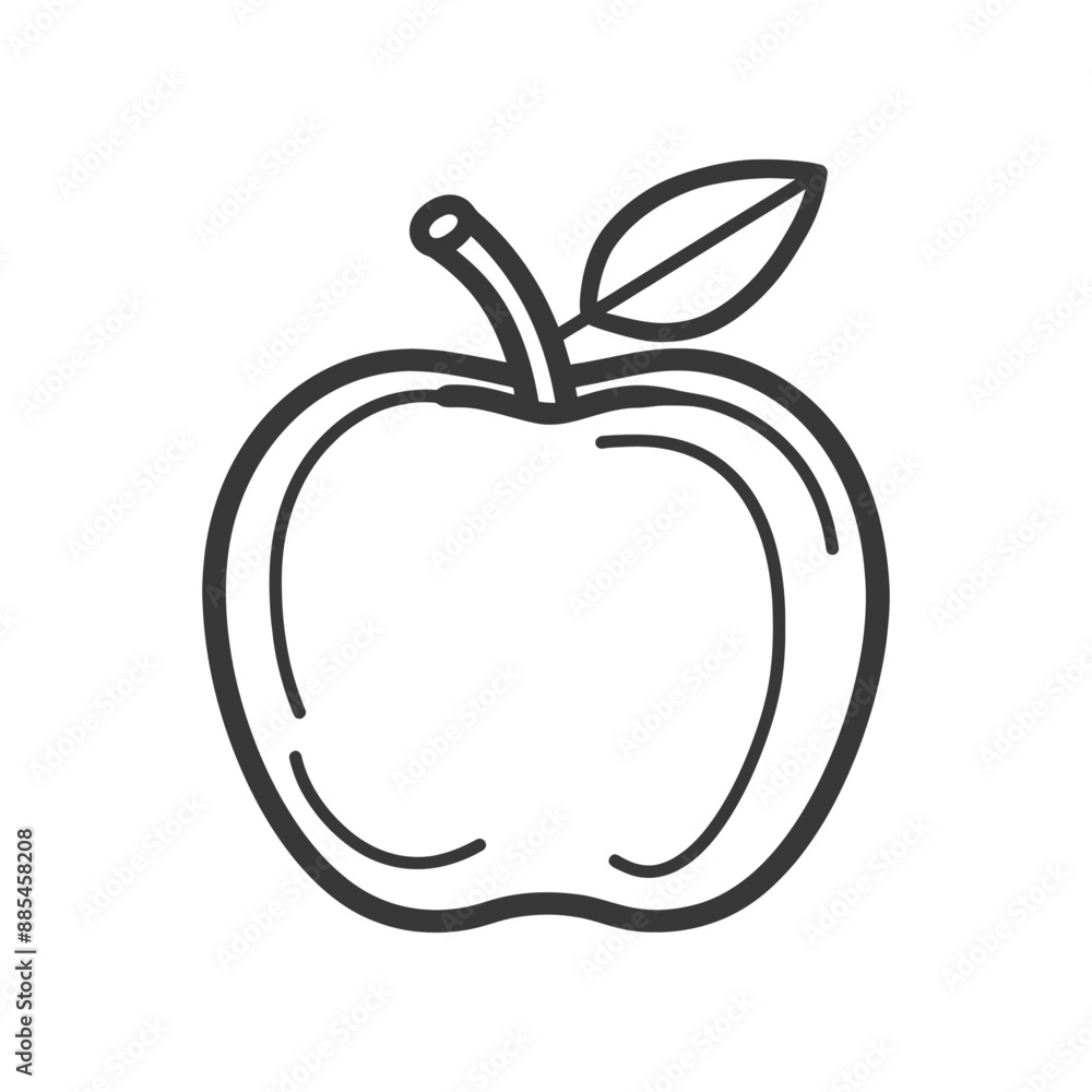 apple fruit minimalist line art icon logo symbol black color only apple fruit minimalist line art icon logo symbol black color only