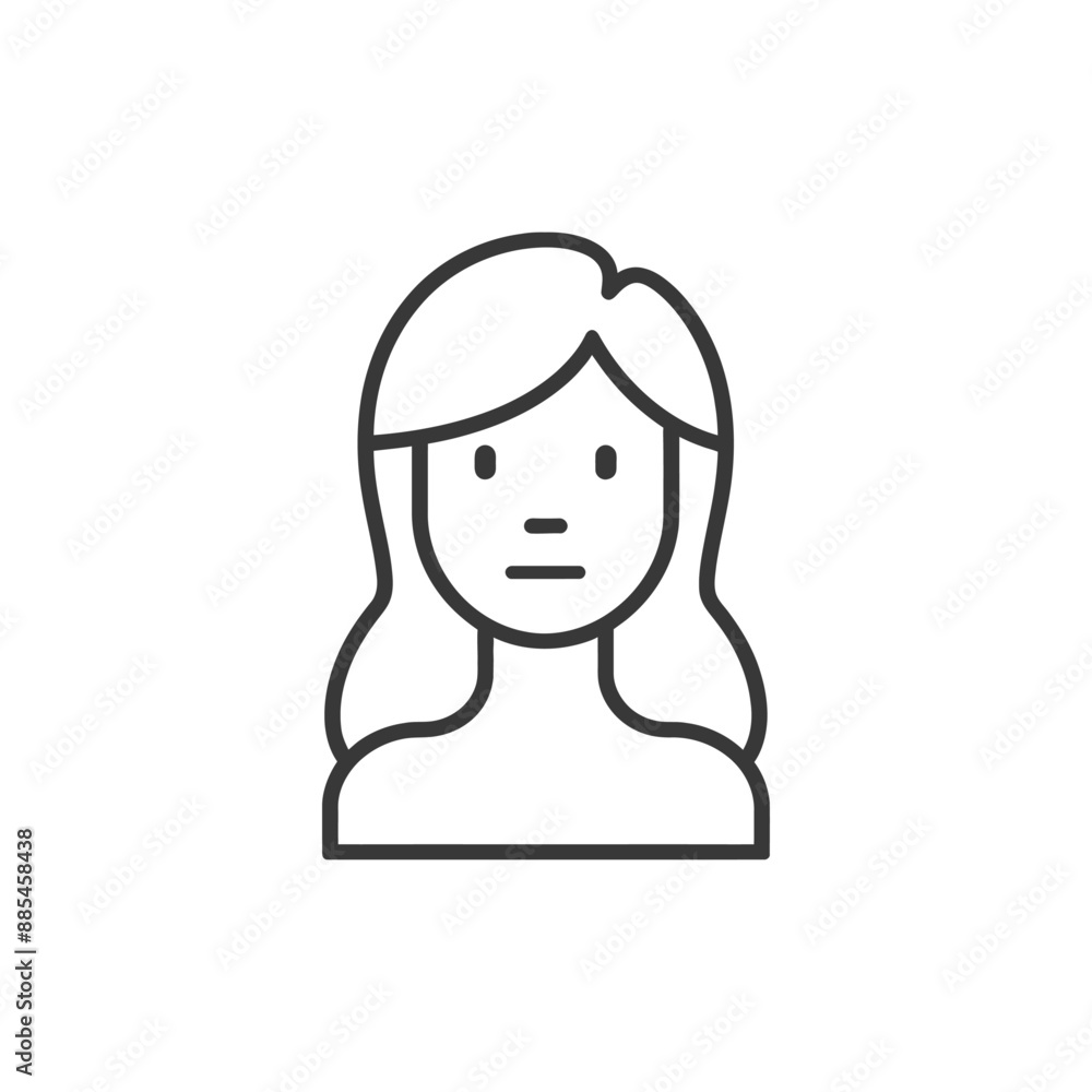 avatar minimalist line art icon logo symbol black color only avatar minimalist line art icon logo symbol black color only