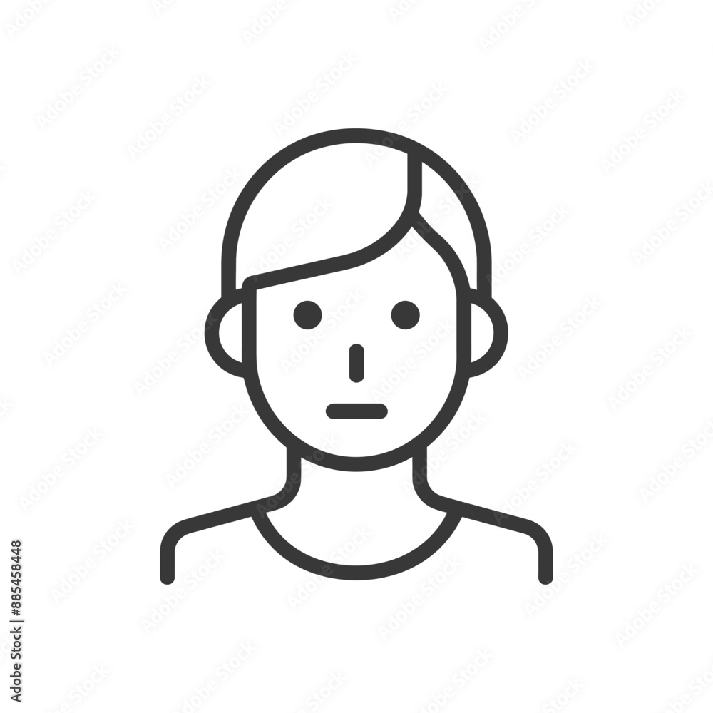 avatar minimalist line art icon logo symbol black color only avatar minimalist line art icon logo symbol black color only