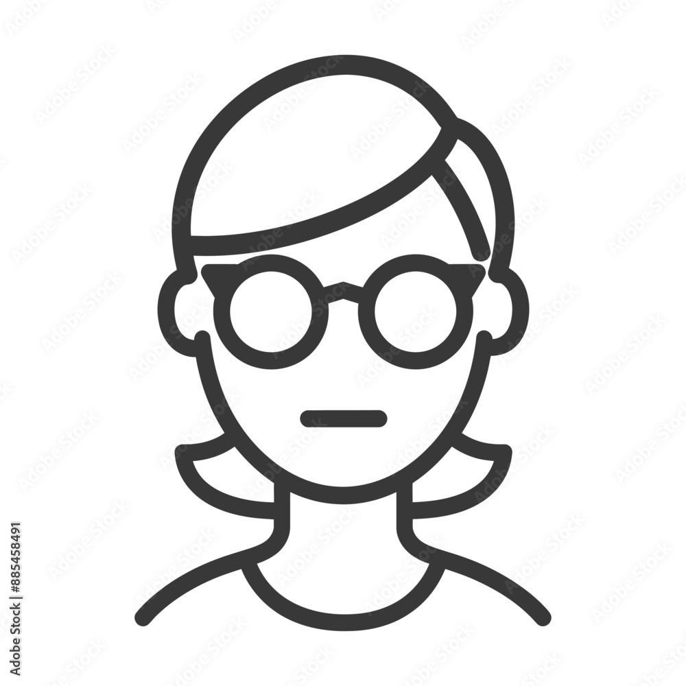 avatar minimalist line art icon logo symbol black color only avatar minimalist line art icon logo symbol black color only