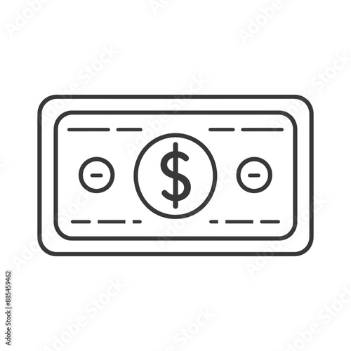Free Download bill minimalist line art icon logo symbol black color only - GFXLoad