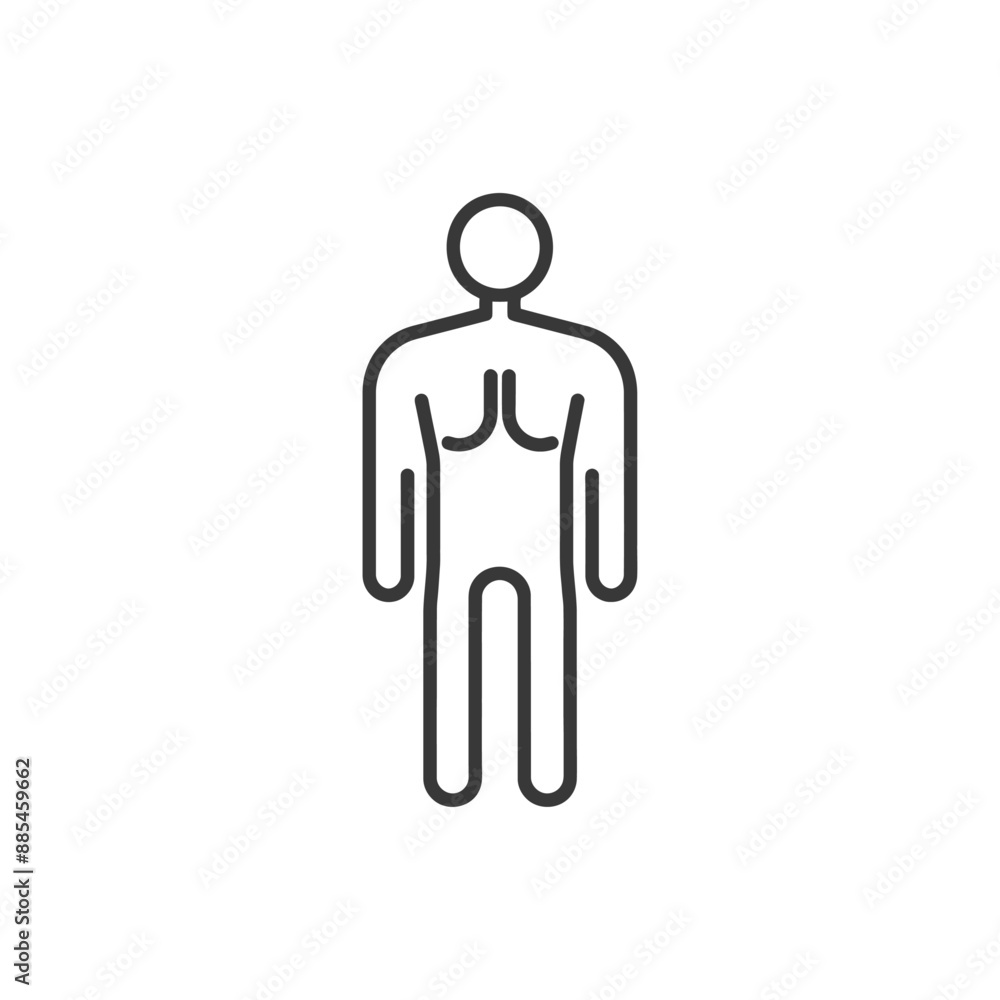 body minimalist line art icon logo symbol black color only body minimalist line art icon logo symbol black color only