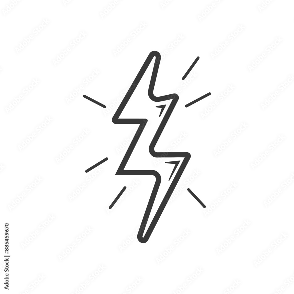 bolt minimalist line art icon logo symbol black color only bolt minimalist line art icon logo symbol black color only