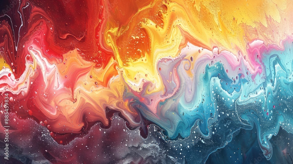 AI-generated abstract artwork displayed in a digital gallery, showcasing creativity and innovation AI-generated abstract artwork displayed in a digital gallery, showcasing creativity and innovation