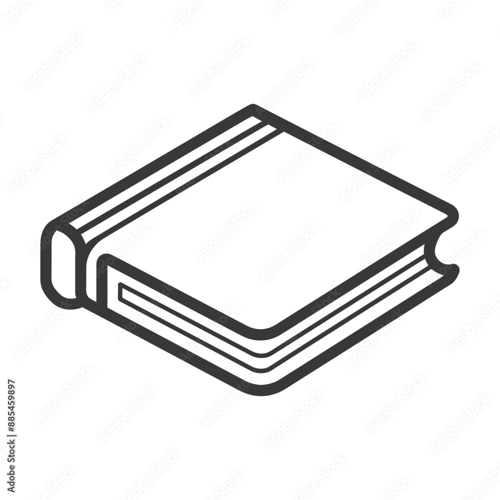 book minimalist line art icon logo symbol black color only book minimalist line art icon logo symbol black color only