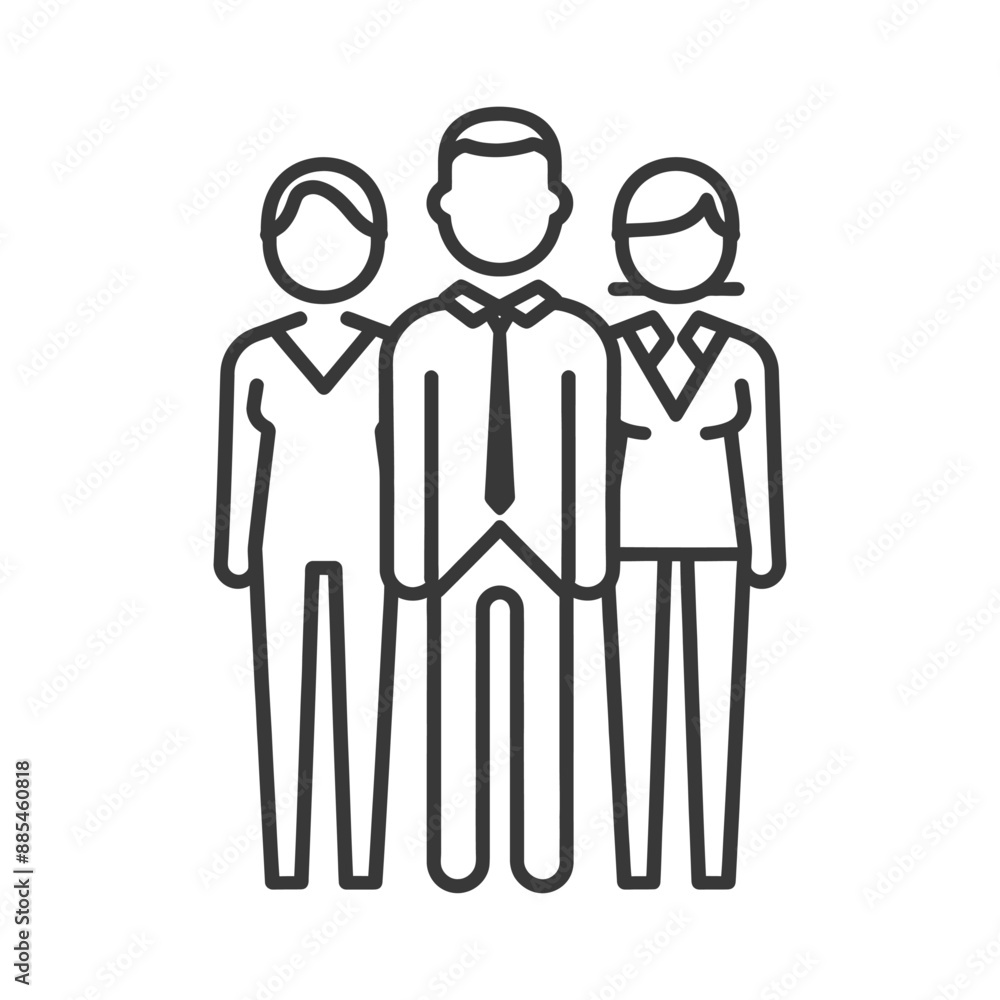 business people minimalist line art icon logo symbol black color only business people minimalist line art icon logo symbol black color only