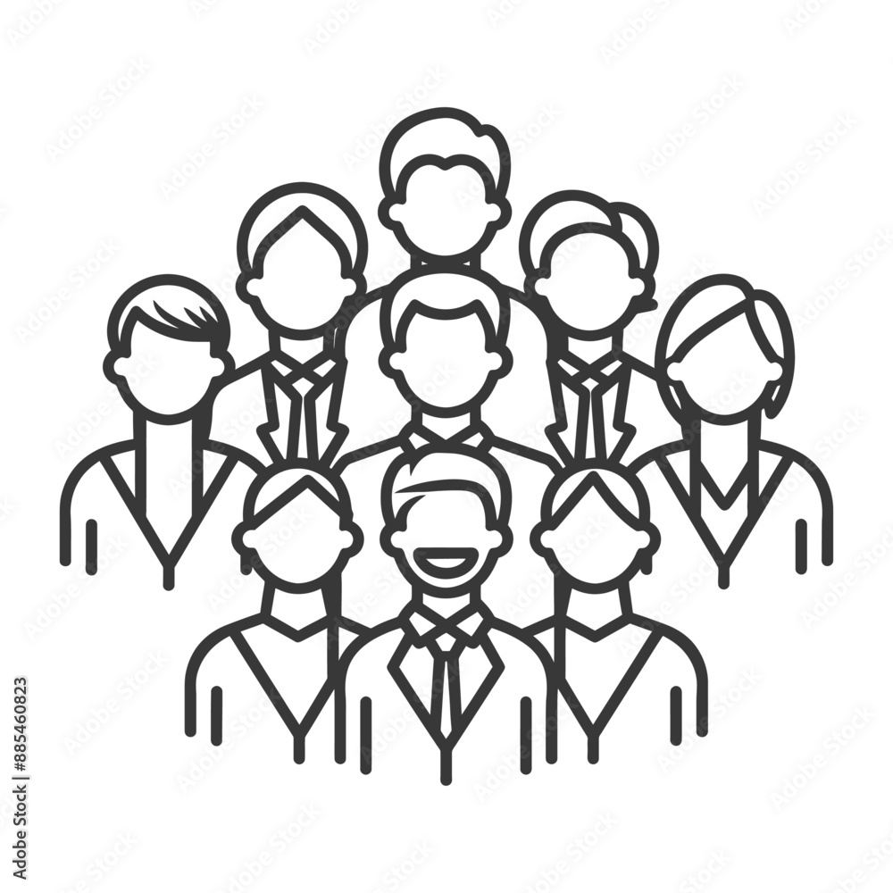 business people minimalist line art icon logo symbol black color only business people minimalist line art icon logo symbol black color only
