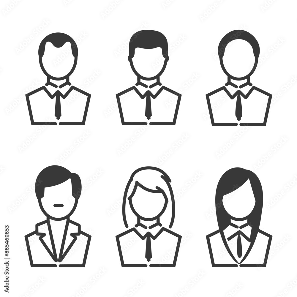 business people minimalist line art icon logo symbol black color only business people minimalist line art icon logo symbol black color only