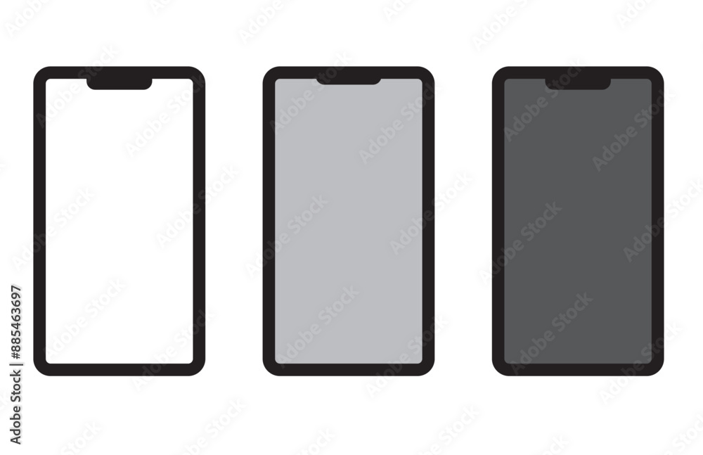 Mobile phone vector design. Mobile design on white background. Mobile phone vector design. Mobile design on white background.