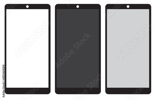 Mobile phone vector design. Mobile design on white background.