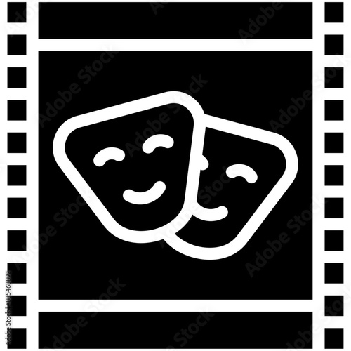 Drama vector icon illustration of Filmmaking iconset.