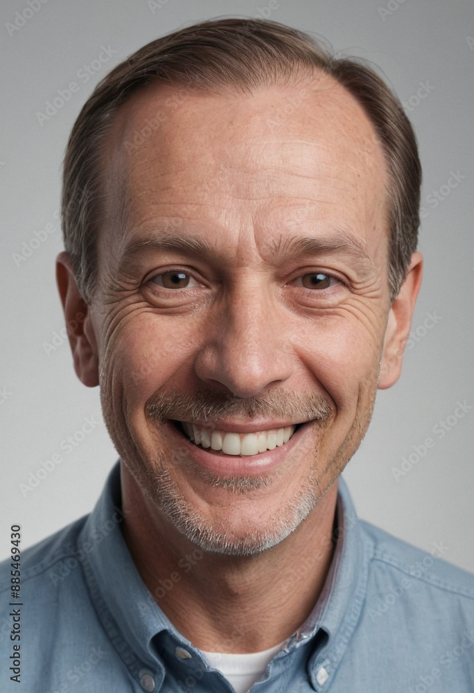 Portrait view of a regular happy smiling Chad old man, ultra realistic, candid, social media, avatar image, plain solid background Portrait view of a regular happy smiling Chad old man, ultra realistic, candid, social media, avatar image, plain solid background