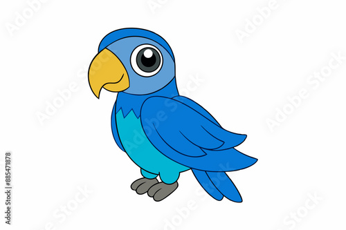 Cute Macaw Vector Illustration