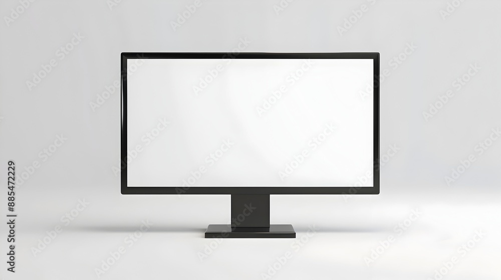 Isolated Monitor on Plain White Background Isolated Monitor on Plain White Background