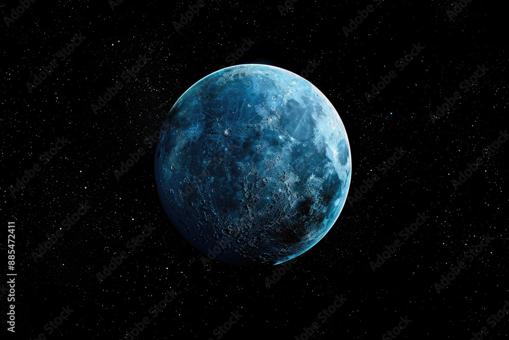 Obraz premium a planet with a blue sky and the earth in the background