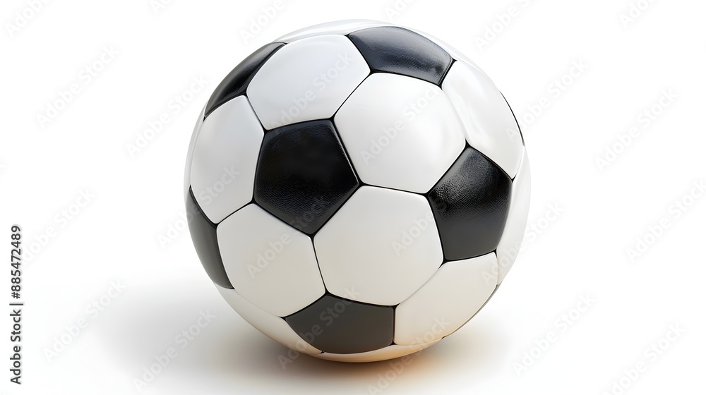 Obraz premium Isolated Soccer Ball on Plain White Background