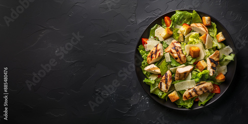 Tapety artystyczne grilled chicken caesar salad