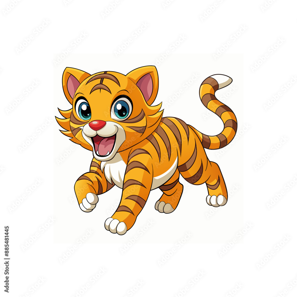Tiger is Powerful majestic solitary striped predator. Tiger is Powerful majestic solitary striped predator.