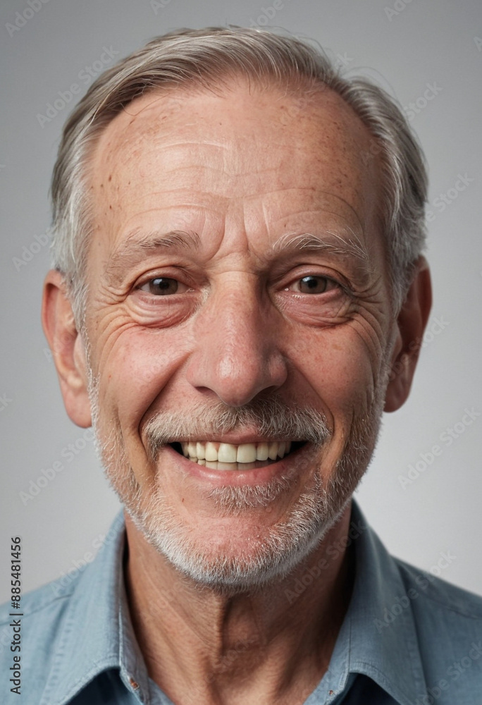 Portrait view of a regular happy smiling Belgium old man, ultra realistic, candid, social media, avatar image, plain solid background Portrait view of a regular happy smiling Belgium old man, ultra realistic, candid, social media, avatar image, plain solid background