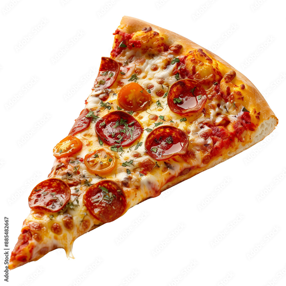 Pizza slice on transparent background Pizza slice on transparent background