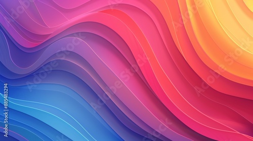 Abstract Gradient Wave Background.