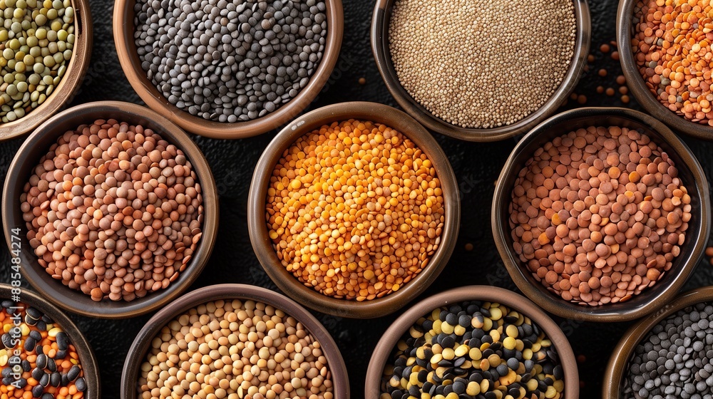 Lentil bowl, assorted lentils, top down view, sharp focus, best quality and detail.
Lentil bowl, assorted lentils, top down view, sharp focus, best quality and detail.