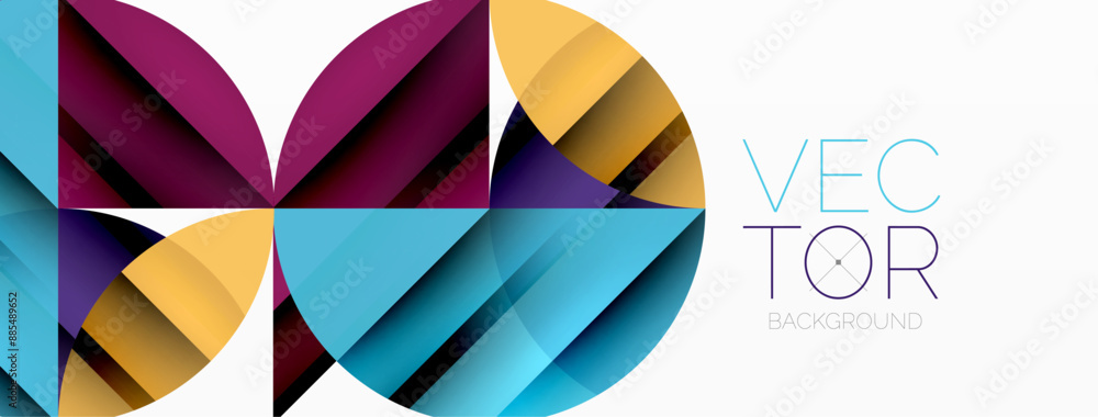 Circles and round shapes geometric minimal background Circles and round shapes geometric minimal background