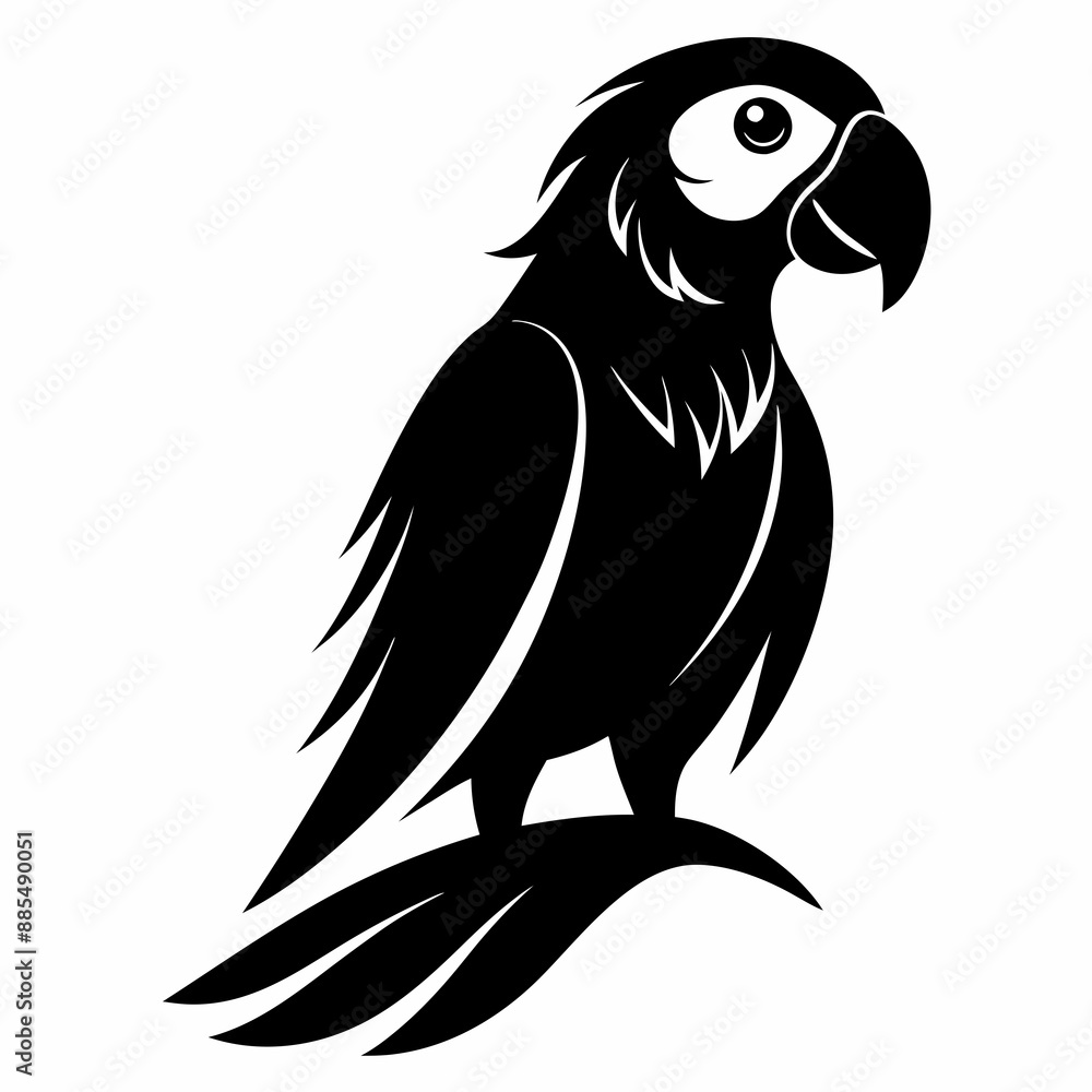 Parrot Black silhouette Parrot Black silhouette