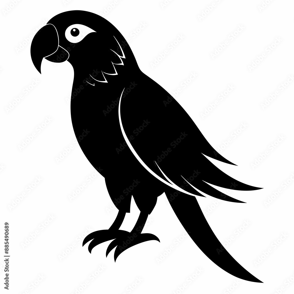 Parrot Black silhouette Parrot Black silhouette