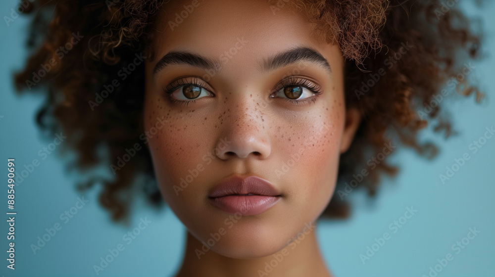 mixed race brown skin lady on solid color background, authentic person, true to self, no filter mixed race brown skin lady on solid color background, authentic person, true to self, no filter