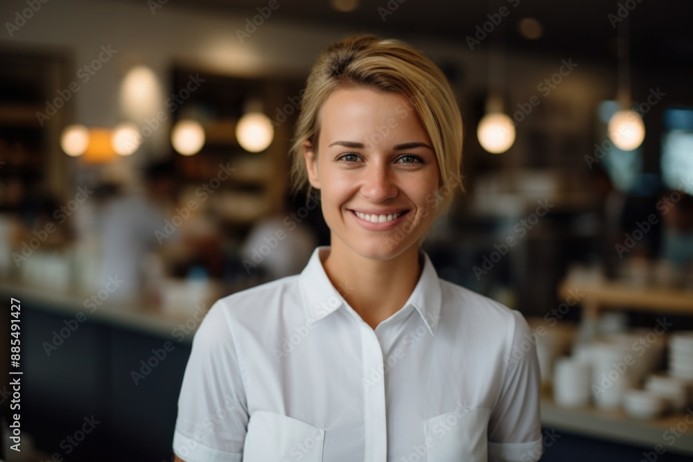 coffee shop clerk portrait concept coffee shop clerk portrait concept