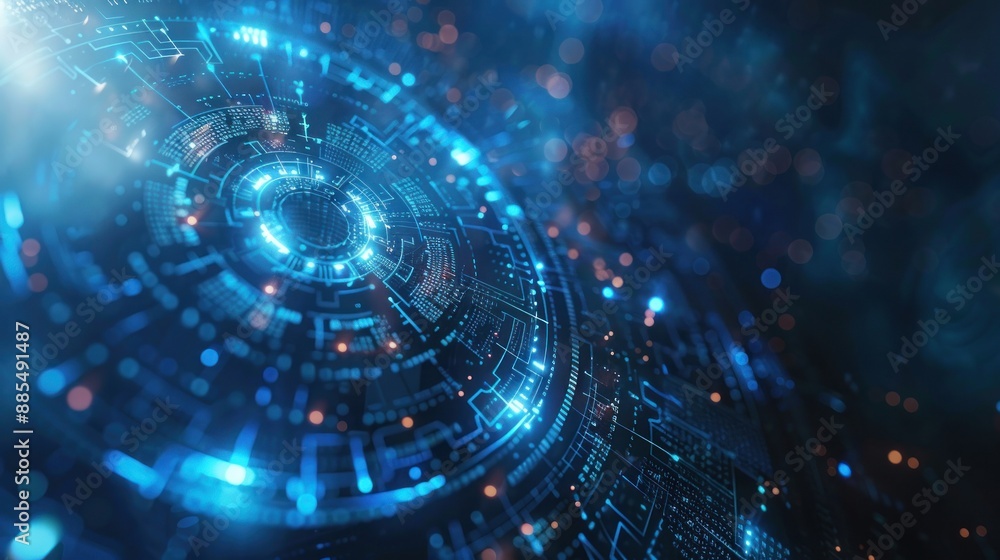 Obraz premium Abstract Futuristic Tech Design