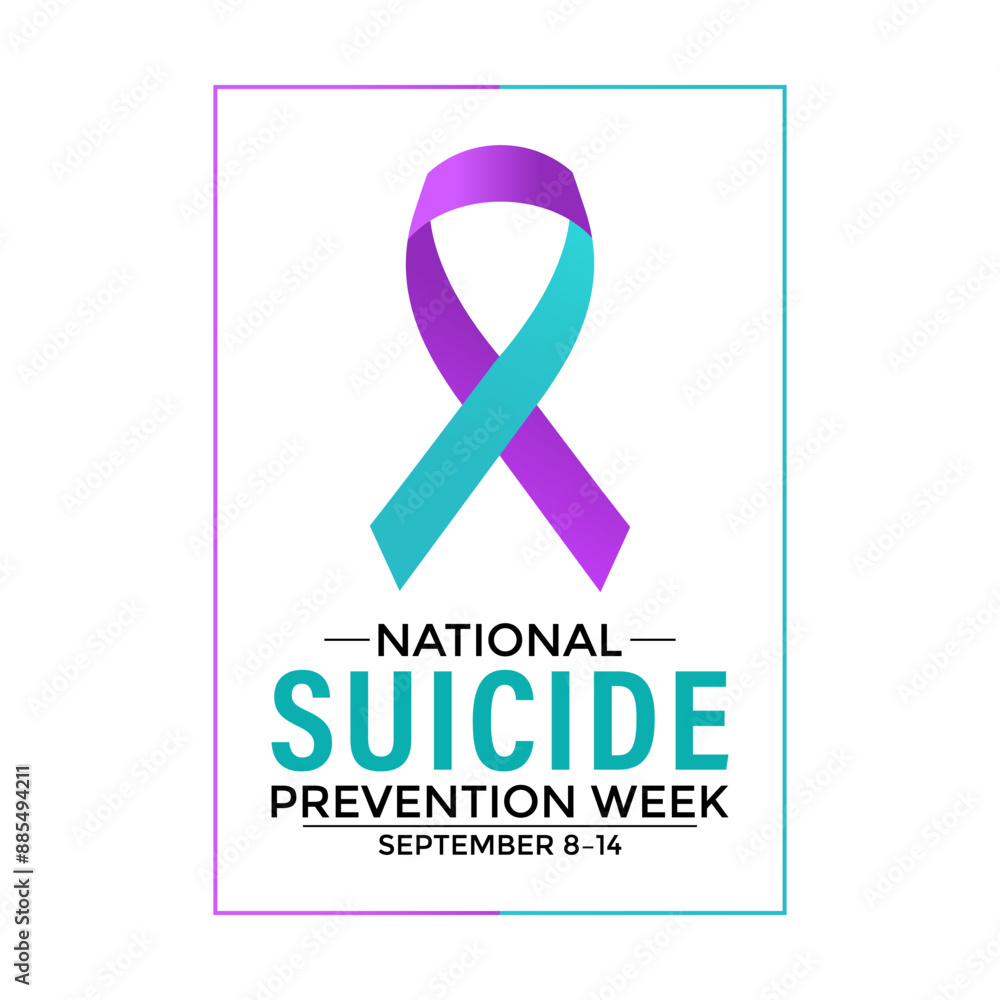 National Suicide prevention week is observed every year during September. Vector illustration . Banner, Holiday, poster, card and banner design. National Suicide prevention week is observed every year during September. Vector illustration . Banner, Holiday, poster, card and banner design.