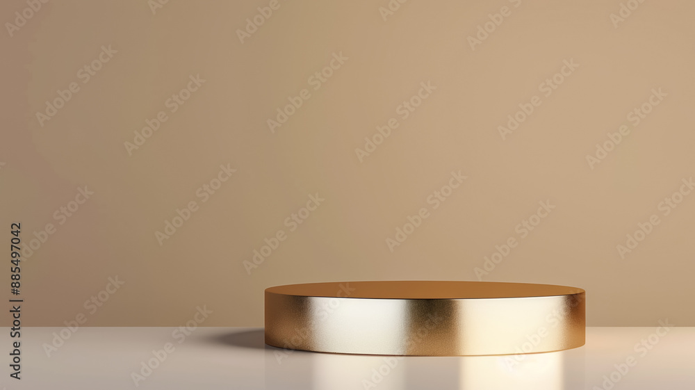 3D podium on a nickel background smooth and lustrous with a subtle satin finish 3D podium on a nickel background smooth and lustrous with a subtle satin finish