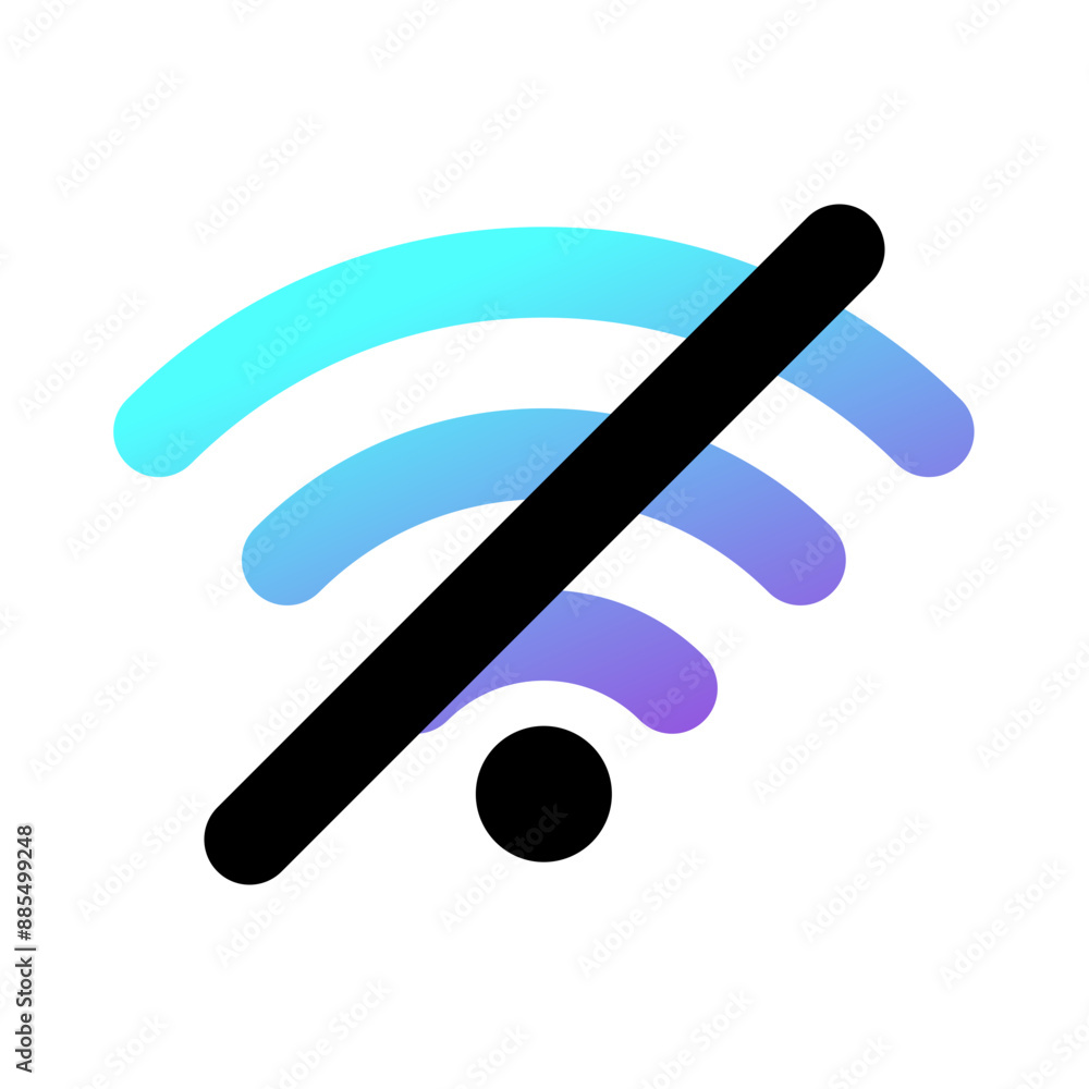 Editable vector no wifi access signal icon. Part of a big icon set family. Perfect for web and app interfaces, presentations, infographics, etc Editable vector no wifi access signal icon. Part of a big icon set family. Perfect for web and app interfaces, presentations, infographics, etc