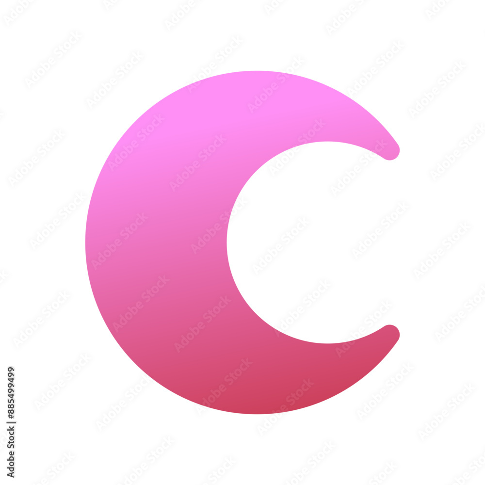 Editable vector crescent moon icon. Part of a big icon set family. Perfect for web and app interfaces, presentations, infographics, etc Editable vector crescent moon icon. Part of a big icon set family. Perfect for web and app interfaces, presentations, infographics, etc