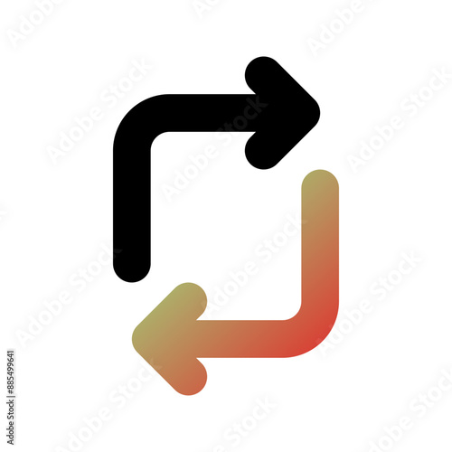 Editable vector rotation arrows icon. Part of a big icon set family. Perfect for web and app interfaces, presentations, infographics, etc