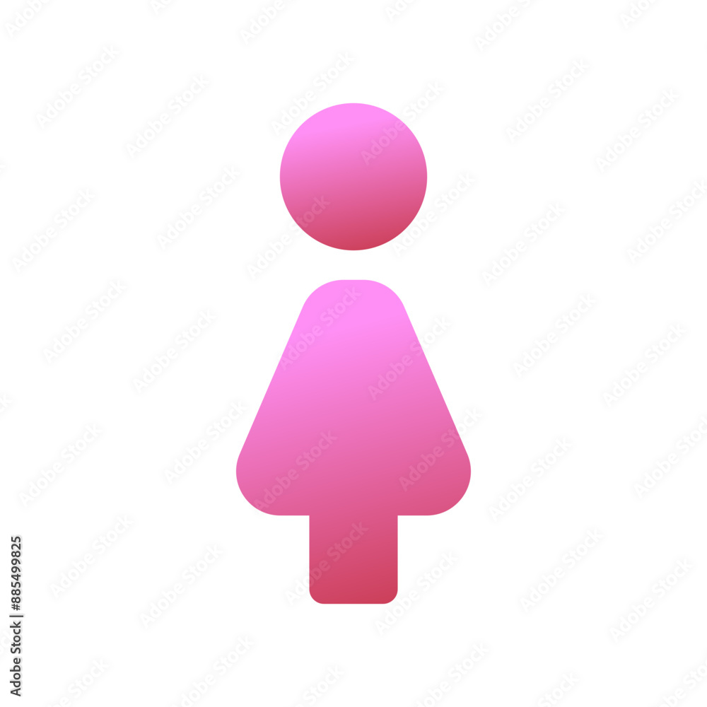 Editable female restroom vector icon. Part of a big icon set family. Perfect for web and app interfaces, presentations, infographics, etc