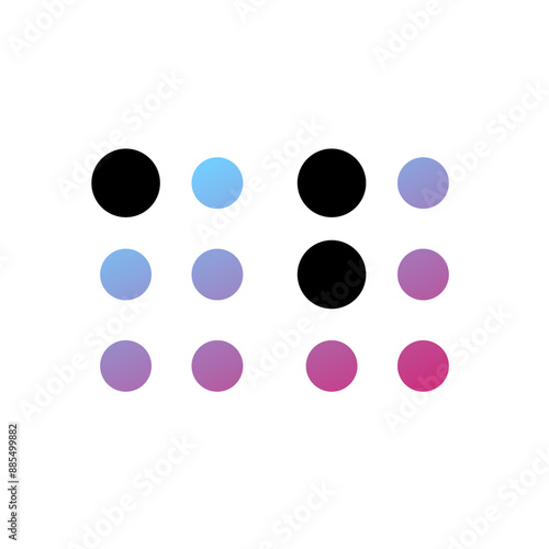 Editable braille vector icon. Part of a big icon set family. Perfect for web and app interfaces, presentations, infographics, etc