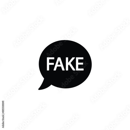 fake icon vector fake news  information sign