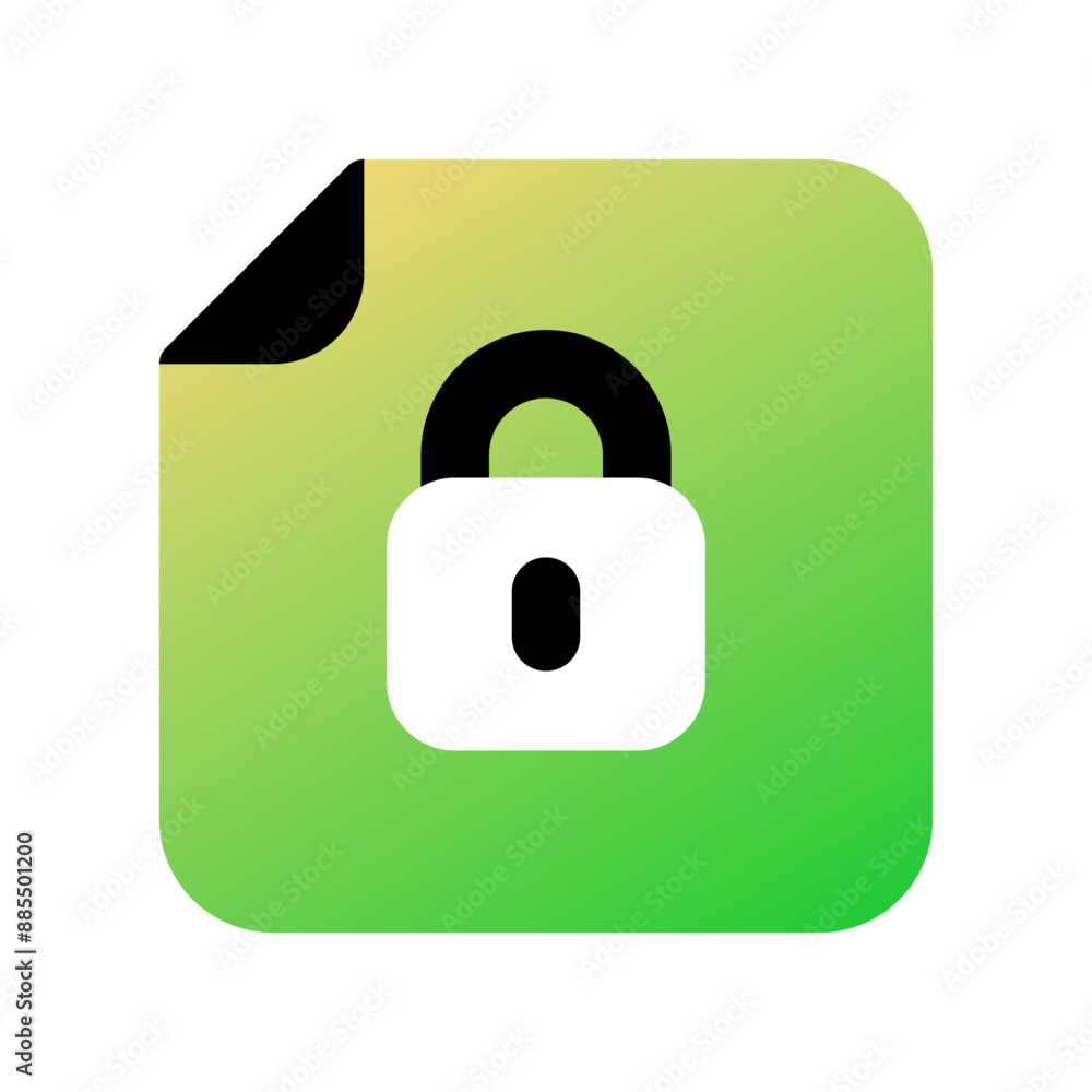 Editable vector password protected file icon. Part of a big icon set family. Perfect for web and app interfaces, presentations, infographics, etc Editable vector password protected file icon. Part of a big icon set family. Perfect for web and app interfaces, presentations, infographics, etc