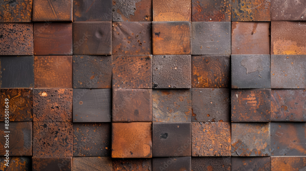 Aged iron sheet with a mix of deep rust and dark patches creating a dramatic industrial feel Aged iron sheet with a mix of deep rust and dark patches creating a dramatic industrial feel