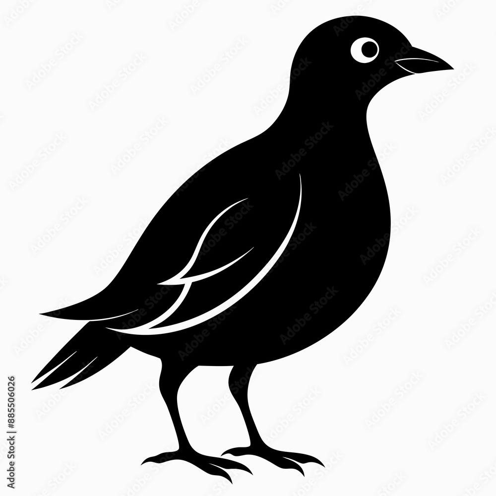 Obraz premium Skylark Black silhouette