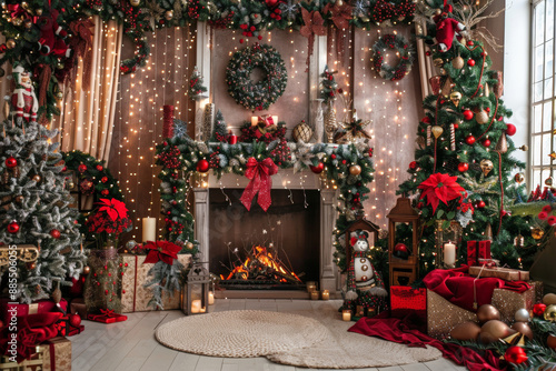 Christmas stage for photography