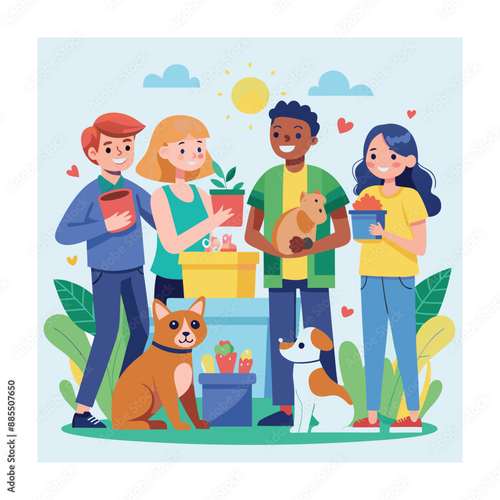 Acts of care with medical care service vector illustration Acts of care with medical care service vector illustration