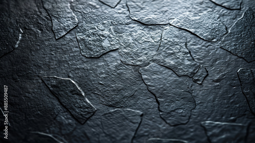 Wide angle view of a tantalum background dark and matte with a subtle sheen 