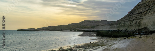 Puerto piramides beach, chubut, argentina