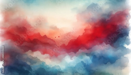 The Abstract Beauty of Colorful Clouds in Digital Art. For Background